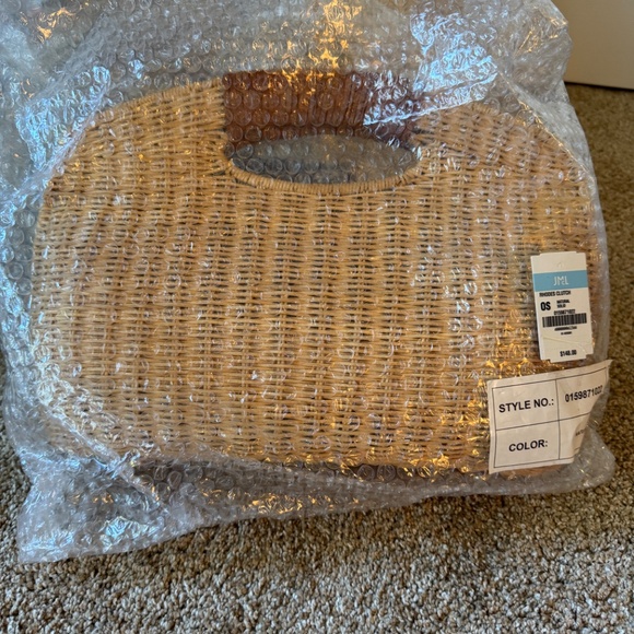 J McLaughlin Wicker Rhodes Clutch-NEW - Picture 6 of 6